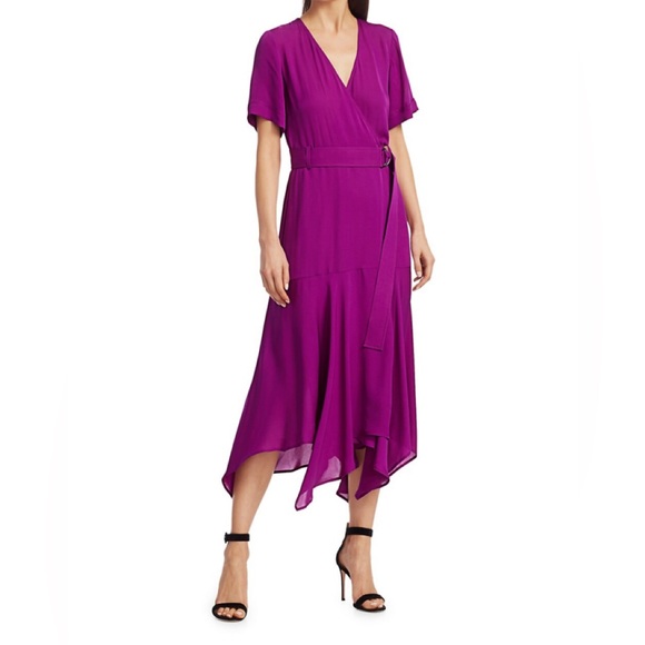 A.L.C. Dresses & Skirts - A.L.C. Claire Handkerchief Hem Silk Wrap Dress